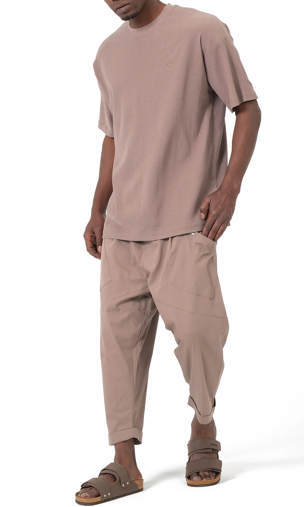 QTS1012 Design S26 Sarouel in Taupe