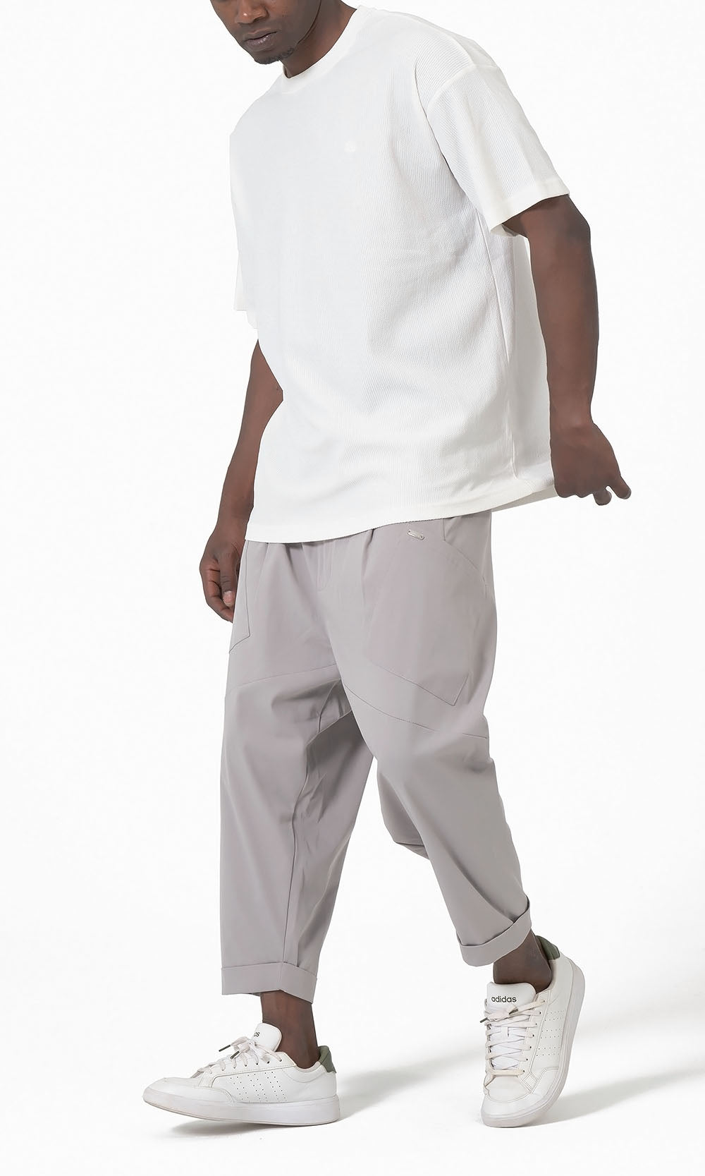 QTS1012 Design S26 Sarouel in Light Grey