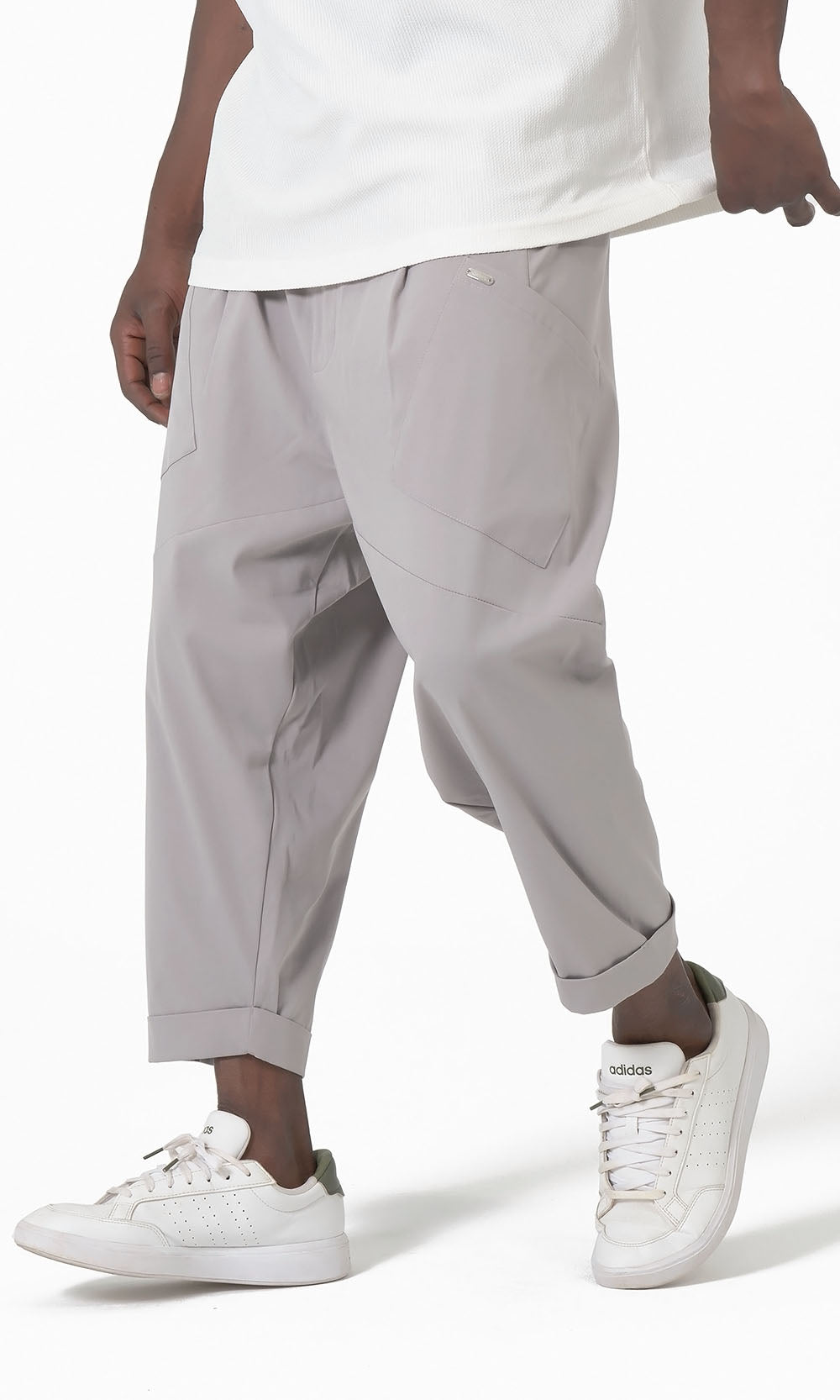 QTS1012 Design S26 Sarouel in Light Grey