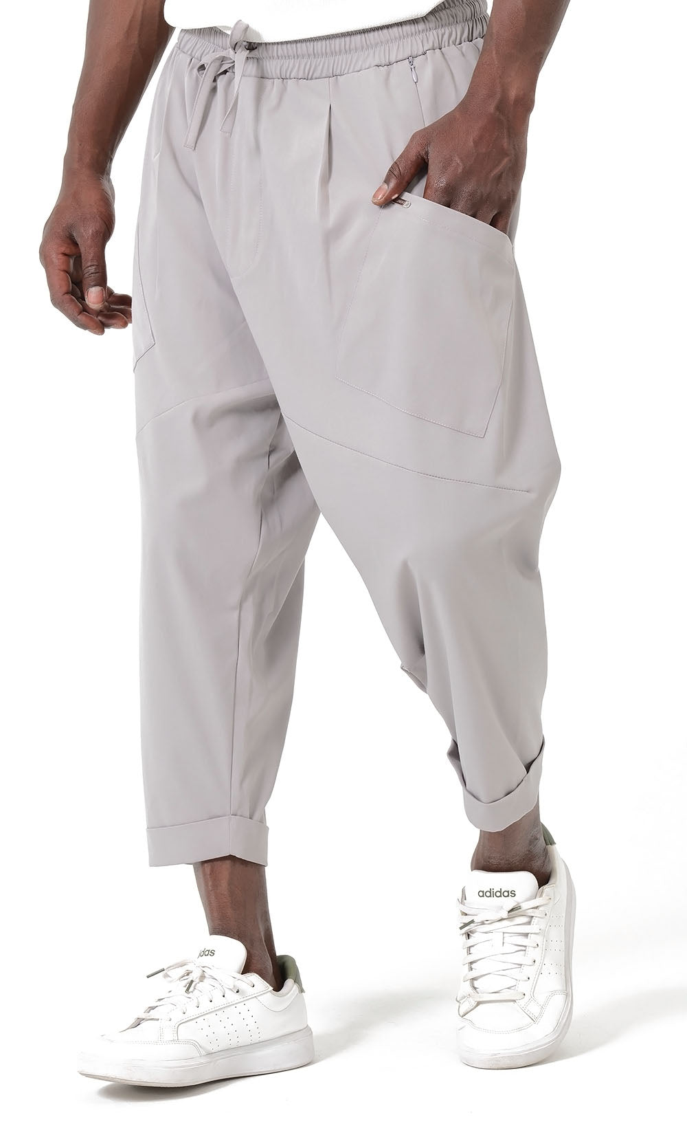 QTS1012 Design S26 Sarouel in Light Grey