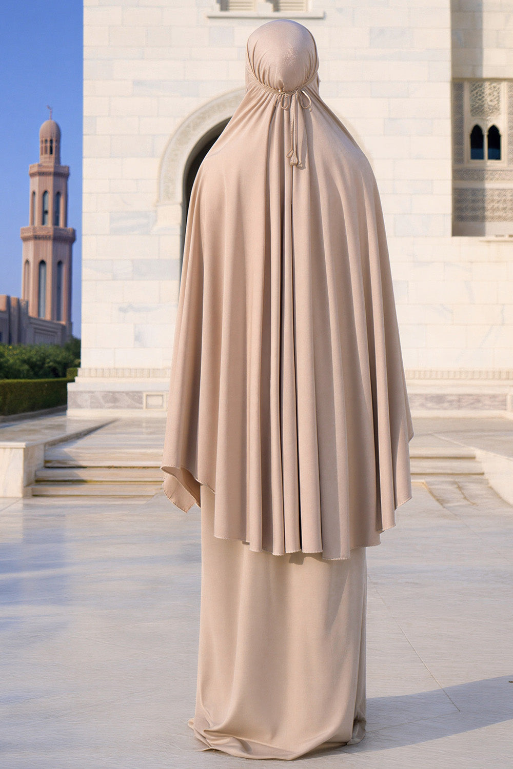 SB Salat Set Jersey ES007 in donkerbeige