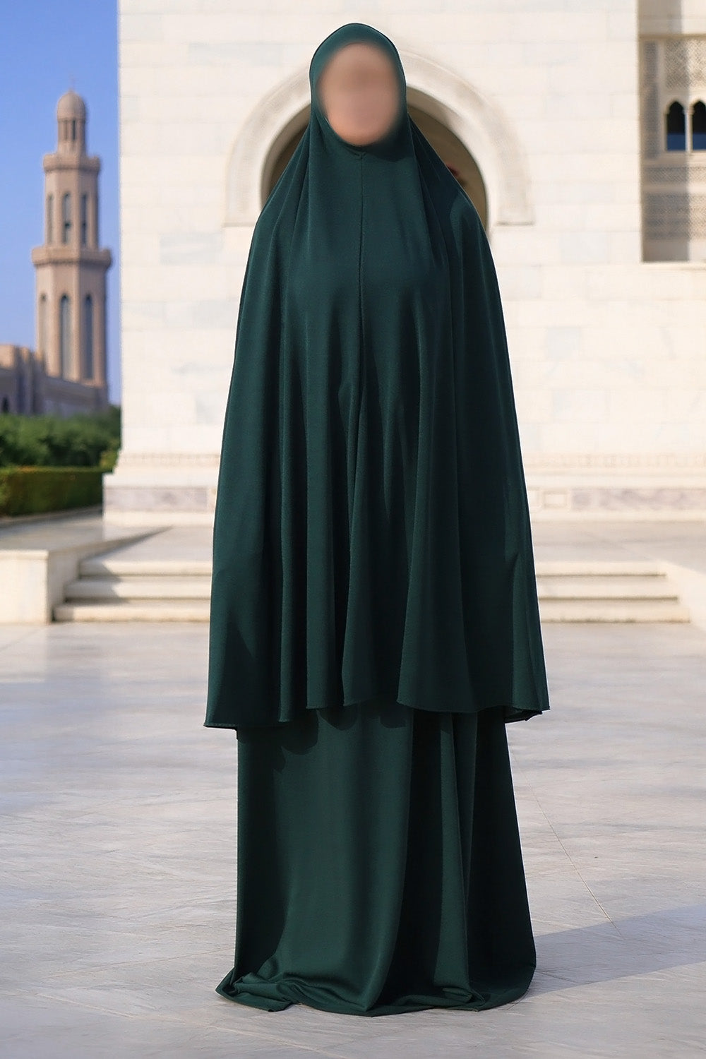 SB Jersey Prayer set with carrying bag  ES007 in Dark Green