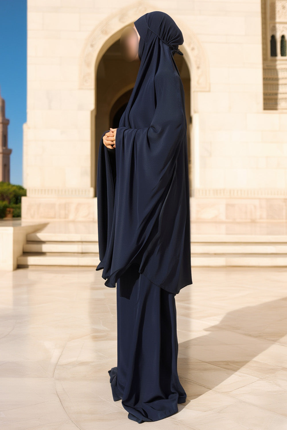 SB Jersey Prayer set with carrying bag ES007 in Dark Blue