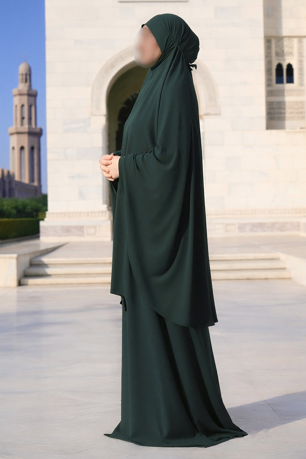 SB Jersey Prayer set with carrying bag  ES007 in Dark Green