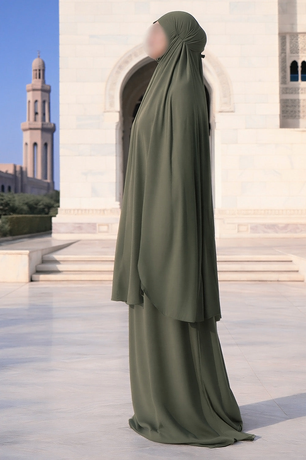 SB Jersey Prayer set with carrying bag  ES007 in Khaki