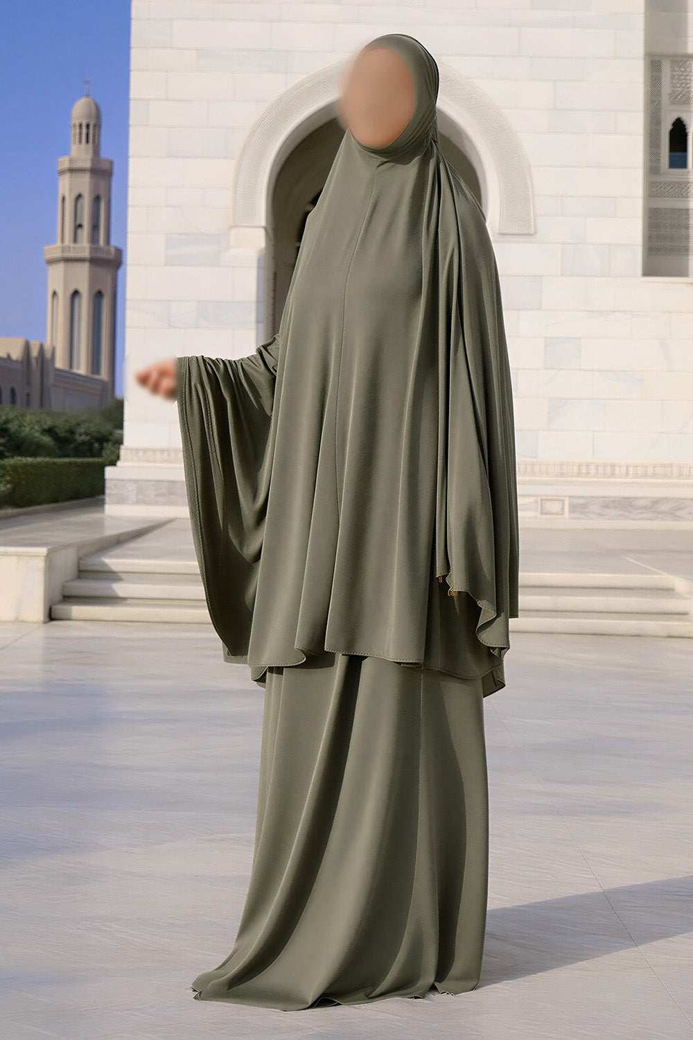 SB Jersey Prayer set with carrying bag  ES007 in Khaki